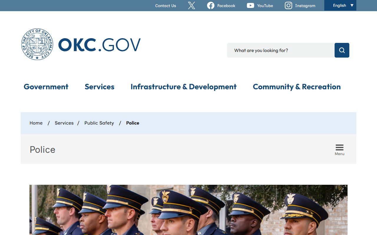 Oklahoma City inmate population search portal